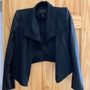 Black BCBG leather jacket